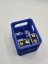 Organizator pentru baterii de 9V - albastru