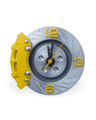 Hodiny - Brzdový kotúč (Žltá)