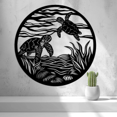 Nástěnná Dekorace (Wall Art) – "Mořské Želvy"