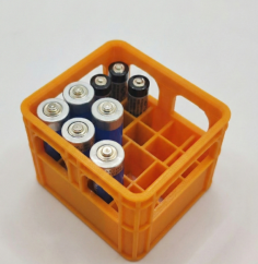 Organizér na baterie COMBO (AA + AAA) - Oranžový