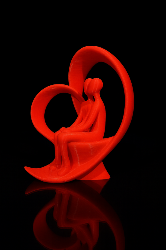 Zamilované sousoší - Červená