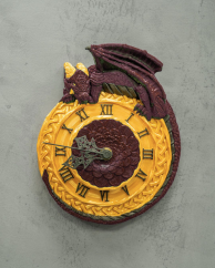 Hodiny - Strážce času (zlatá + šarlatová)