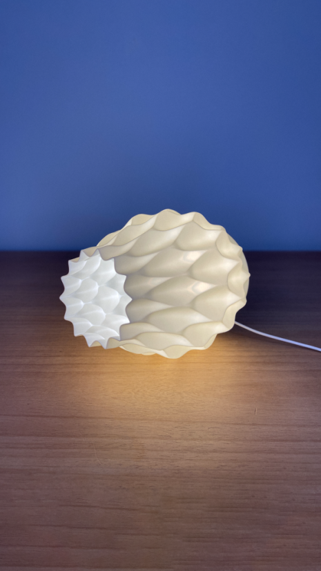 RGB LED Lampička - Riva (krémová biela)