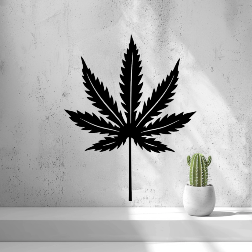 Nástenná Dekorácia (Wall Art) – "Konopný List"