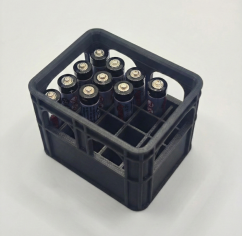 Organizér na AAA baterie - černý