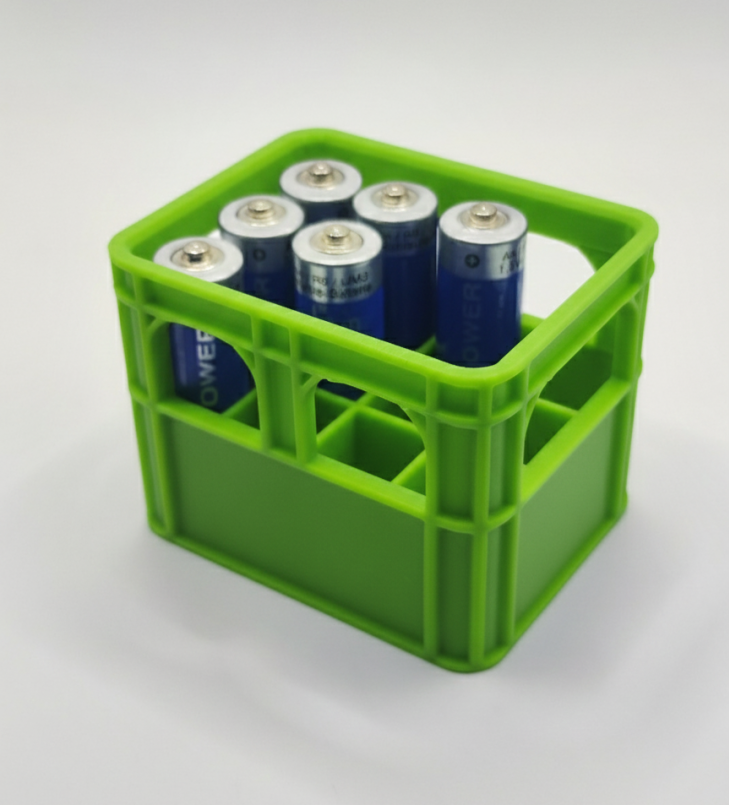 AA battery organiser - green