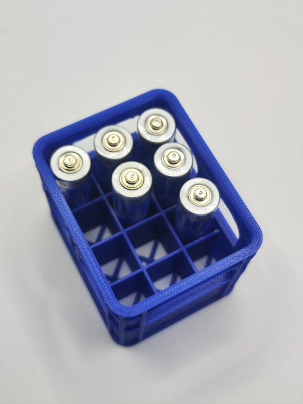 Organizér na AA batérie - modrý