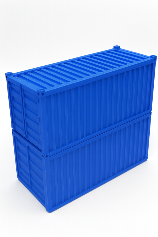 Organizér - Tmavě modrý lodní kontejner - Velikost: Standart