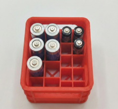 Organizér na baterie COMBO (AA + AAA) - Červený