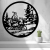 Nástenná Dekorácia (Wall Art) – "Santa na Saniach"