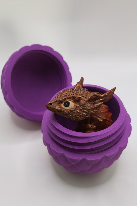 Dračí vejce - Fialové zavíratelné - Veľkosť: Standart