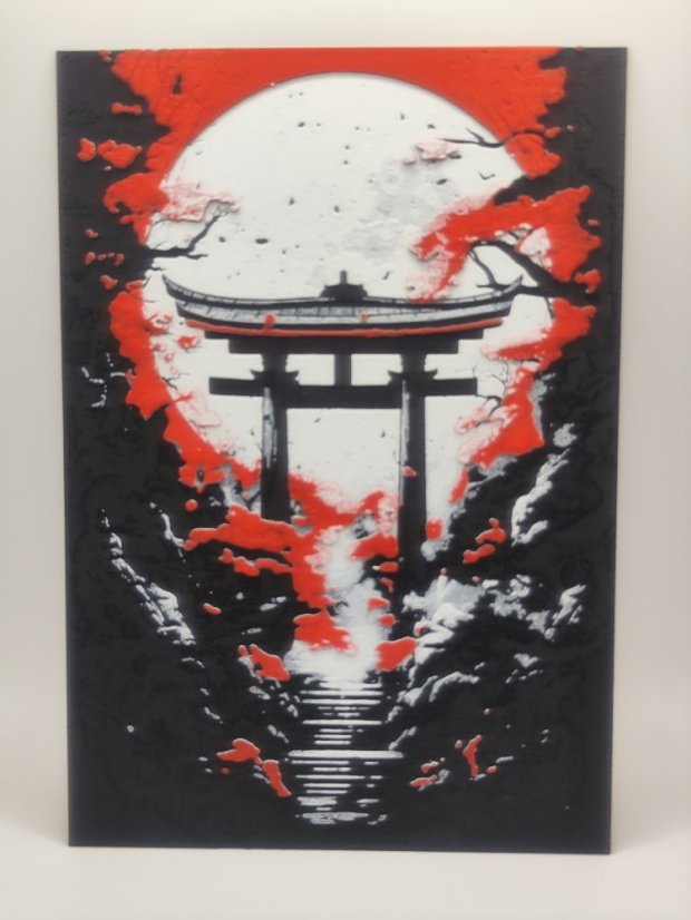 Brána Torii na stenu