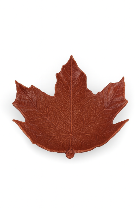 Miska javorový list - Metalická bronz - Veľkosť: Mini