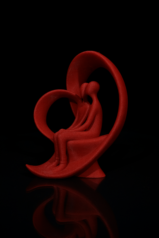 Zamilované sousoší - Šarlatová - Velikost: Maxi