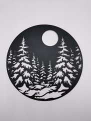Nástenná Dekorácia (Wall Art) – "Les pod Mesiacom"