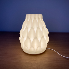 RGB LED Lampička - Riva (krémová biela)