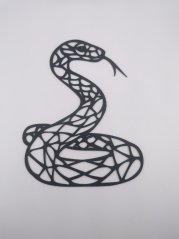 Fali Dekoráció (Wall Art) – "Geometrikus Kígyó"