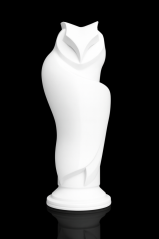 Minimalisticka sova - biela