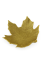 Miska javorový list - Metalický mosaz - Velikost: Maxi