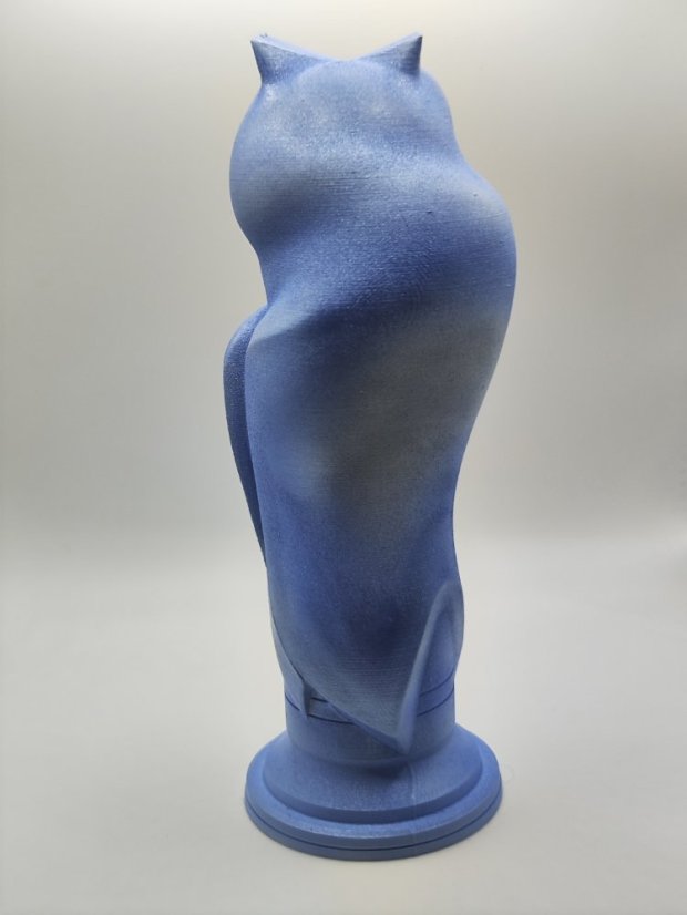 Minimalistická sova - Ľadová modrá