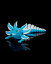 Velký pohyblivý axolotl - Blue Ice Pop