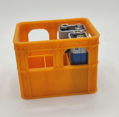 Organizator pentru baterii 9V - Portocaliu