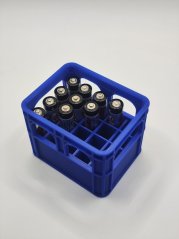 Organizér na AAA baterie - Modrý
