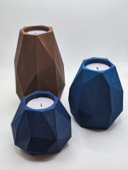 Stojan na svíčku- Low polygon
