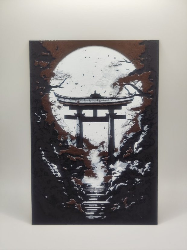 Brána Torii na stenu