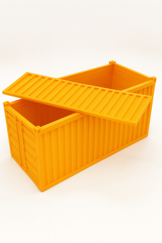 Organizér - Oranžový lodní kontejner - Velikost: Mini