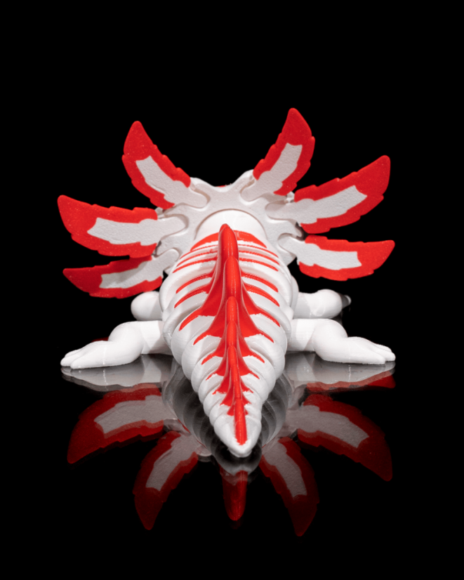 Velký pohyblivý axolotl - Velvet Cake