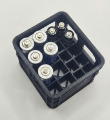 Organizér na baterie COMBO (AA + AAA) - Černý