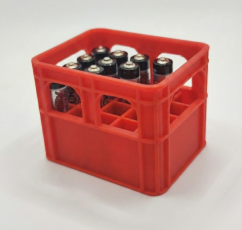 Organizér na AAA baterie - červený