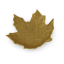 Miska javorový list - Metalický mosaz - Velikost: Maxi