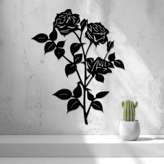 Nástěnná Dekorace (Wall Art) – "Elegantní Růže"