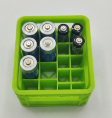 Organizér na baterie COMBO (AA + AAA) - Zelený